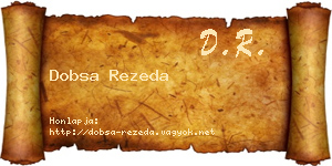 Dobsa Rezeda névjegykártya